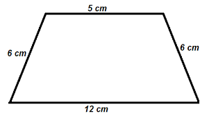 Quadrilátero retângulo trapézio isósceles