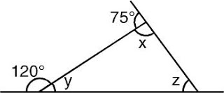 Valor do ângulo x,y,z