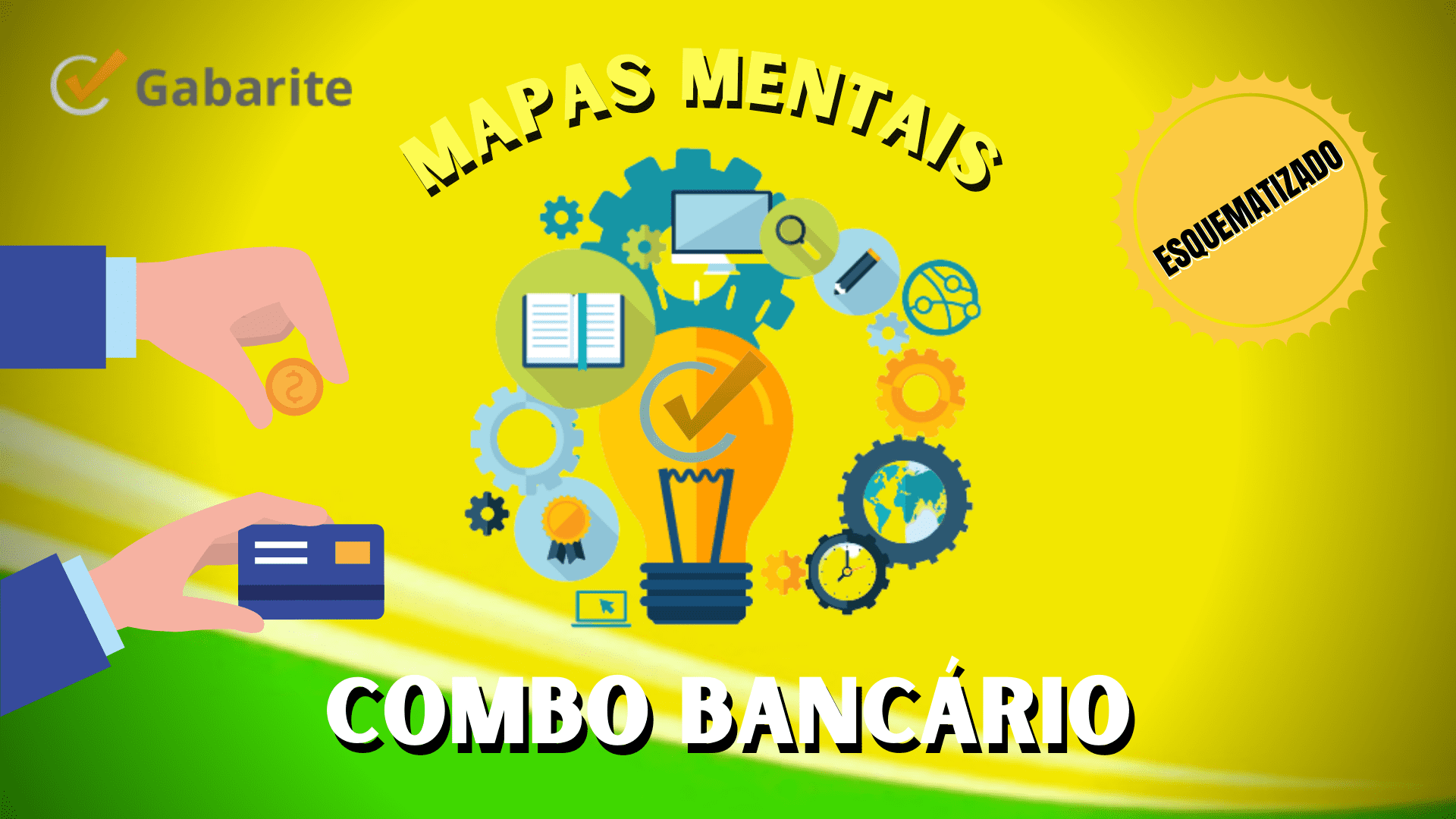 Capa - Combo Bancário - 934 Mapas Mentais para Concursos