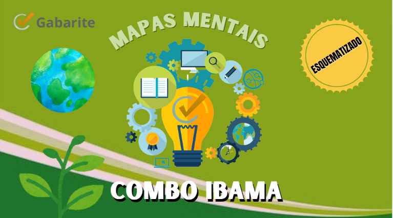 Capa - Combo IBAMA - 780 Mapas Mentais para Concursos