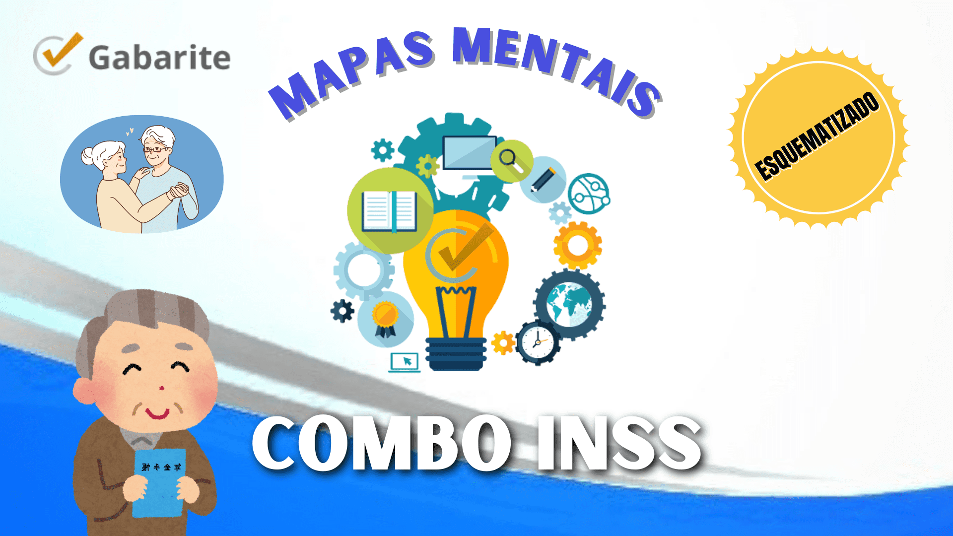 Capa - Combo INSS - 710 Mapas Mentais para Concursos
