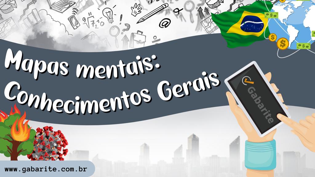 Capa - Combo Conhecimentos Gerais - 545 Mapas Mentais para Concursos