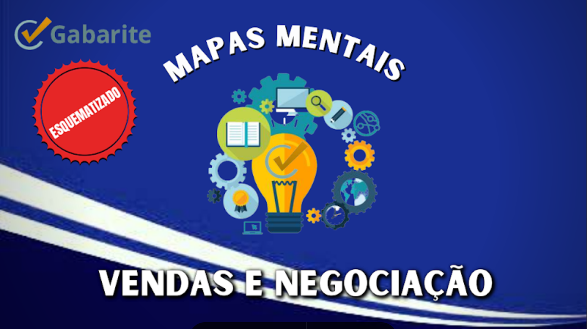 Mapas Mentais de Técnicas de Vendas e Negociação