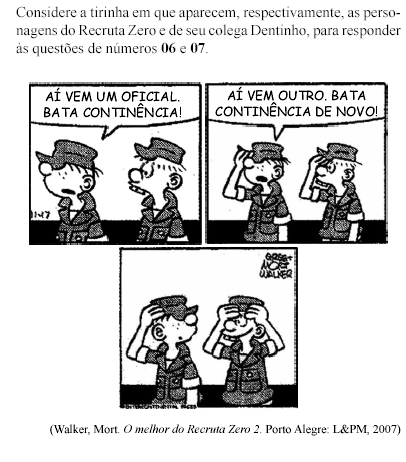 Questão de Português - Prova Polícia Militar SP