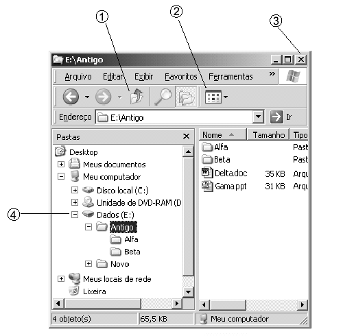 Questão Windows Explorer - Prova TJ SP