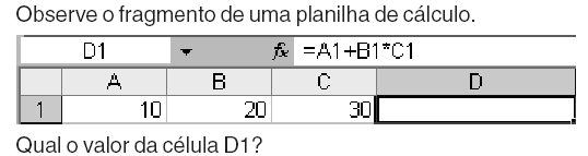 Questão Informática - Prova DECEA