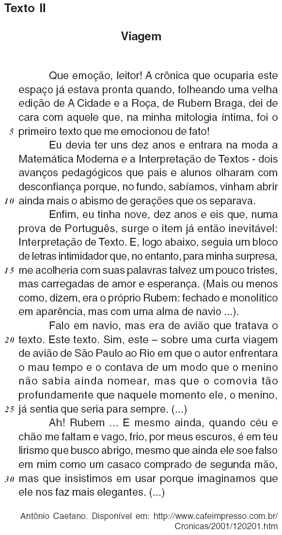 Texto 2 - Viagem