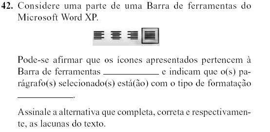 Questão Word - Prova TJ SP